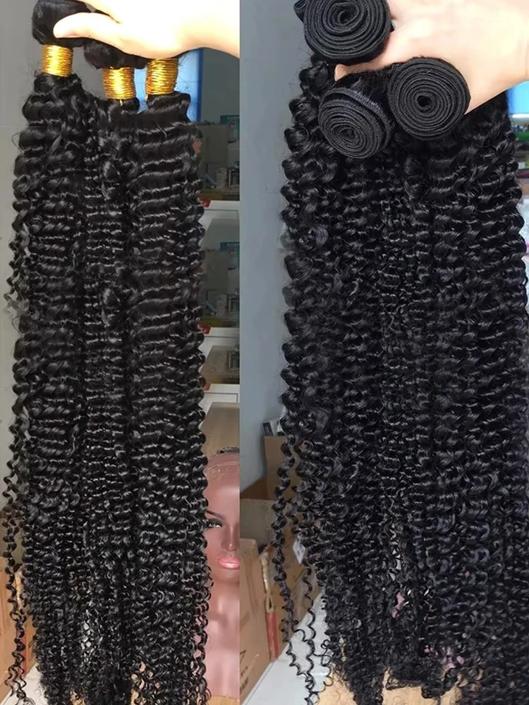 Water Wave Human Hair Bundles Burmese Curly Hair Bundles 1/3/4 Pieces 100% Human Hair Deep Wave Original Natural Hair Extensions - Image 2