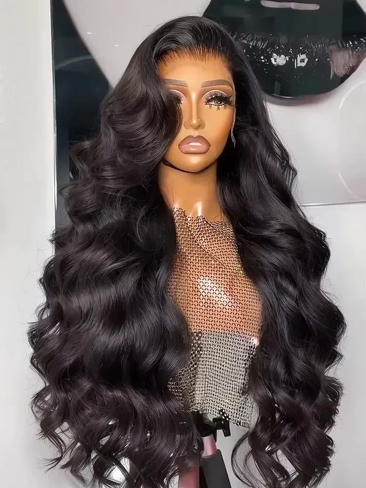 34 40 Inch Hd Body Wave Lace Front Wig Pre Plucked 13x4 13x6 Loose Wave Lace Frontal Wig 100% Human Hair Wigs On Clearance Sale